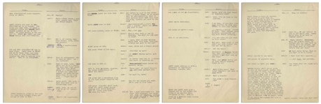 Moe Howard's 29pp. Script for The Three Stooges 1949 Pilot TV Show ''Jerks of All Trades'' With Shemp -- Annotated by Moe, With His Signature -- 8.5'' x 11'' -- Very Good Condition